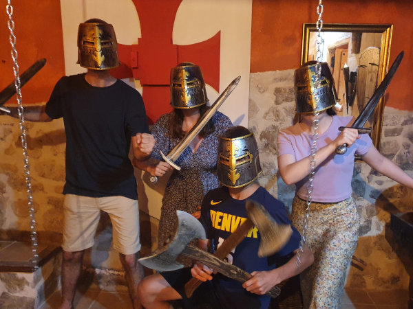 jugadores del escape room de peñíscola